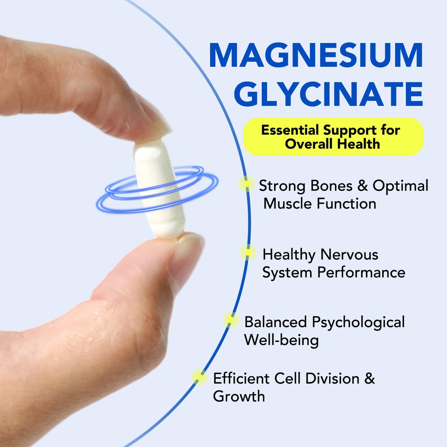 MINGYITUO Magnesium Glycinate Capsule 120 Count