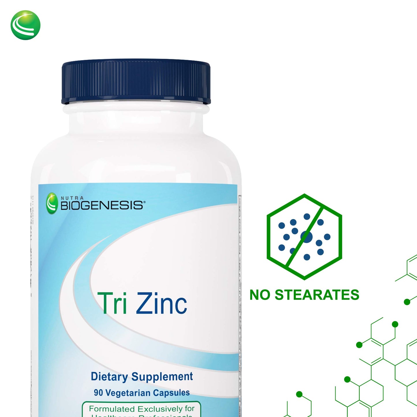 Nutra BioGenesis Tri Zinc Chelate 30mg Capsules, 90 Count