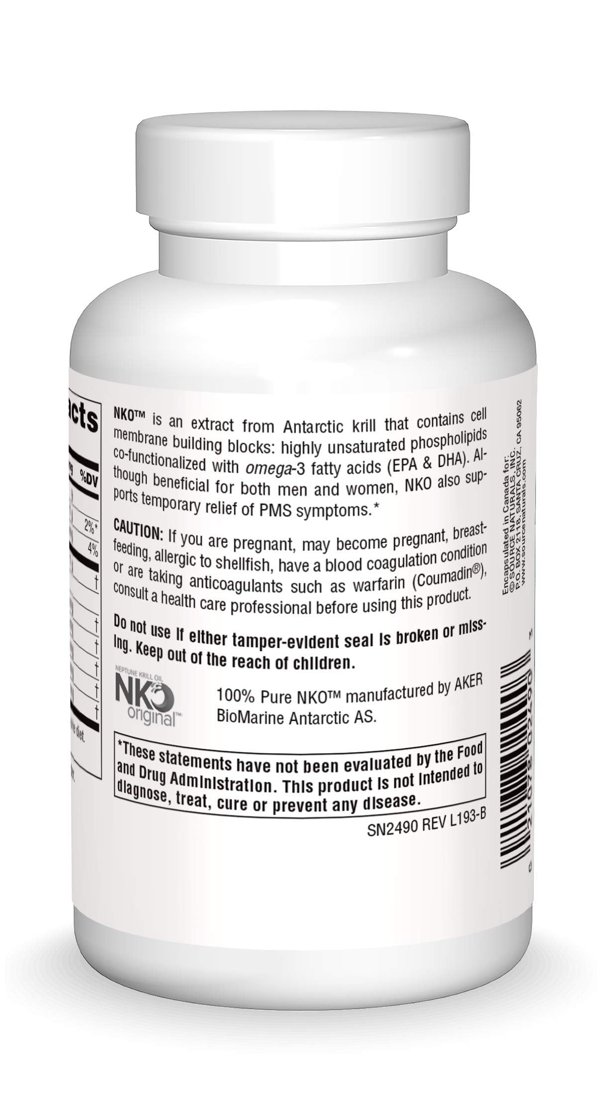 Source Naturals NKO Neptune Krill Oil Softgels, Supports Heart Health and Cell Membrane Integrity*, 90 Softgels
