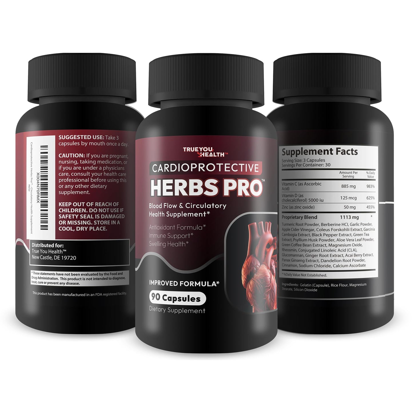 True You Health Cardio Protective Herbs Pro Capsule 90 Count