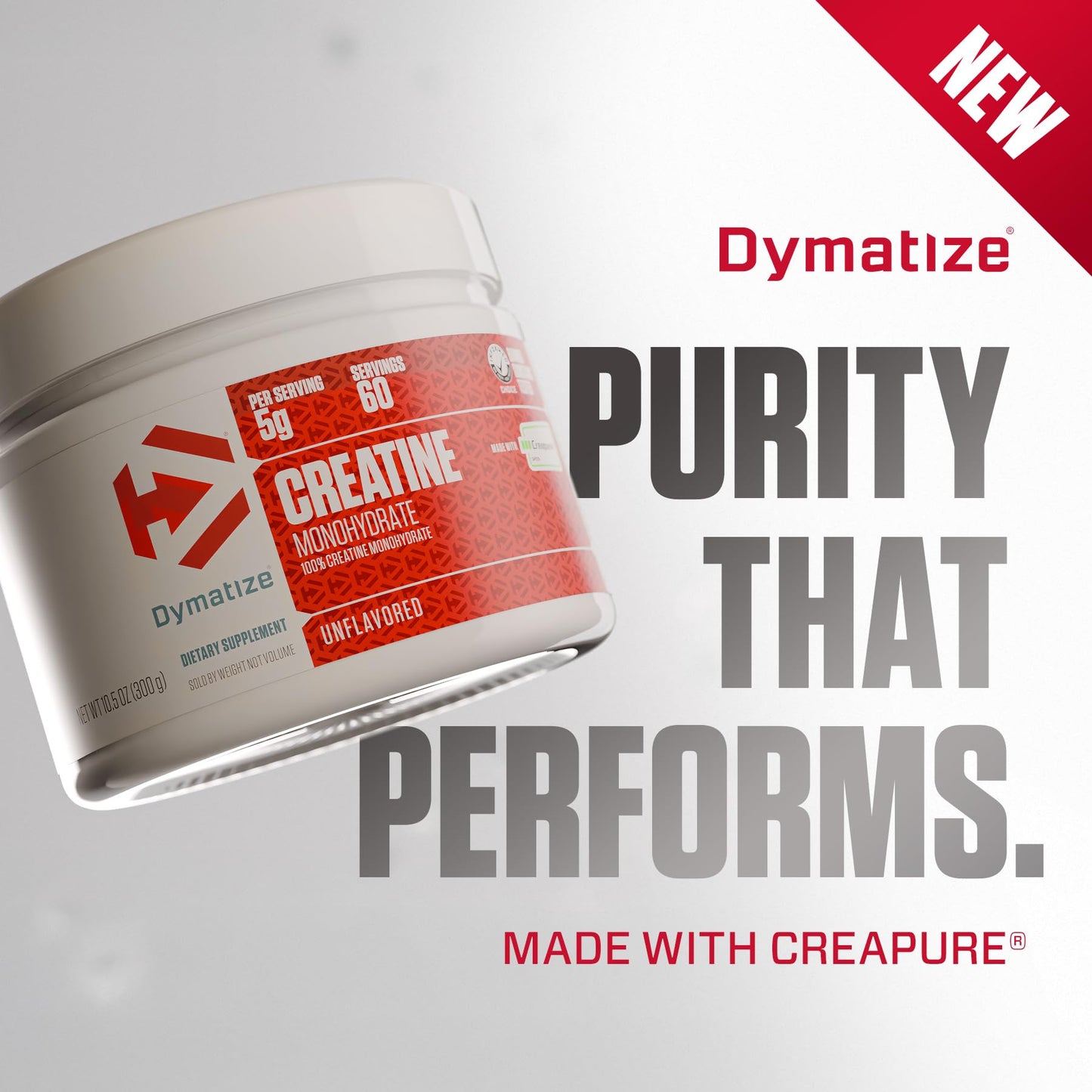 Dymatize Creatine Monohydrate Powder with CREAPURE, 60 Servings