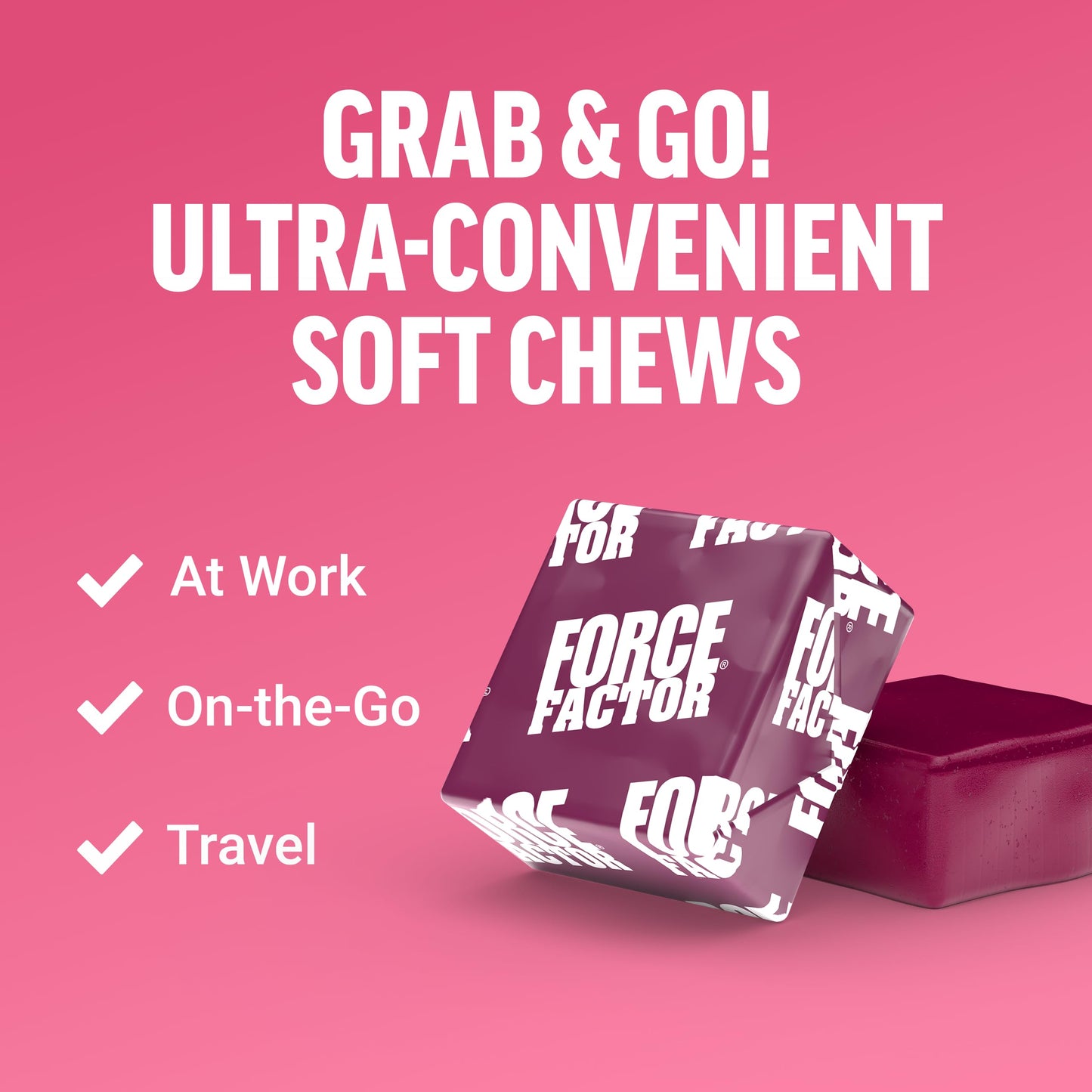 Force Factor Collagen Boosting Superfoods Soft Chews, 120 Count