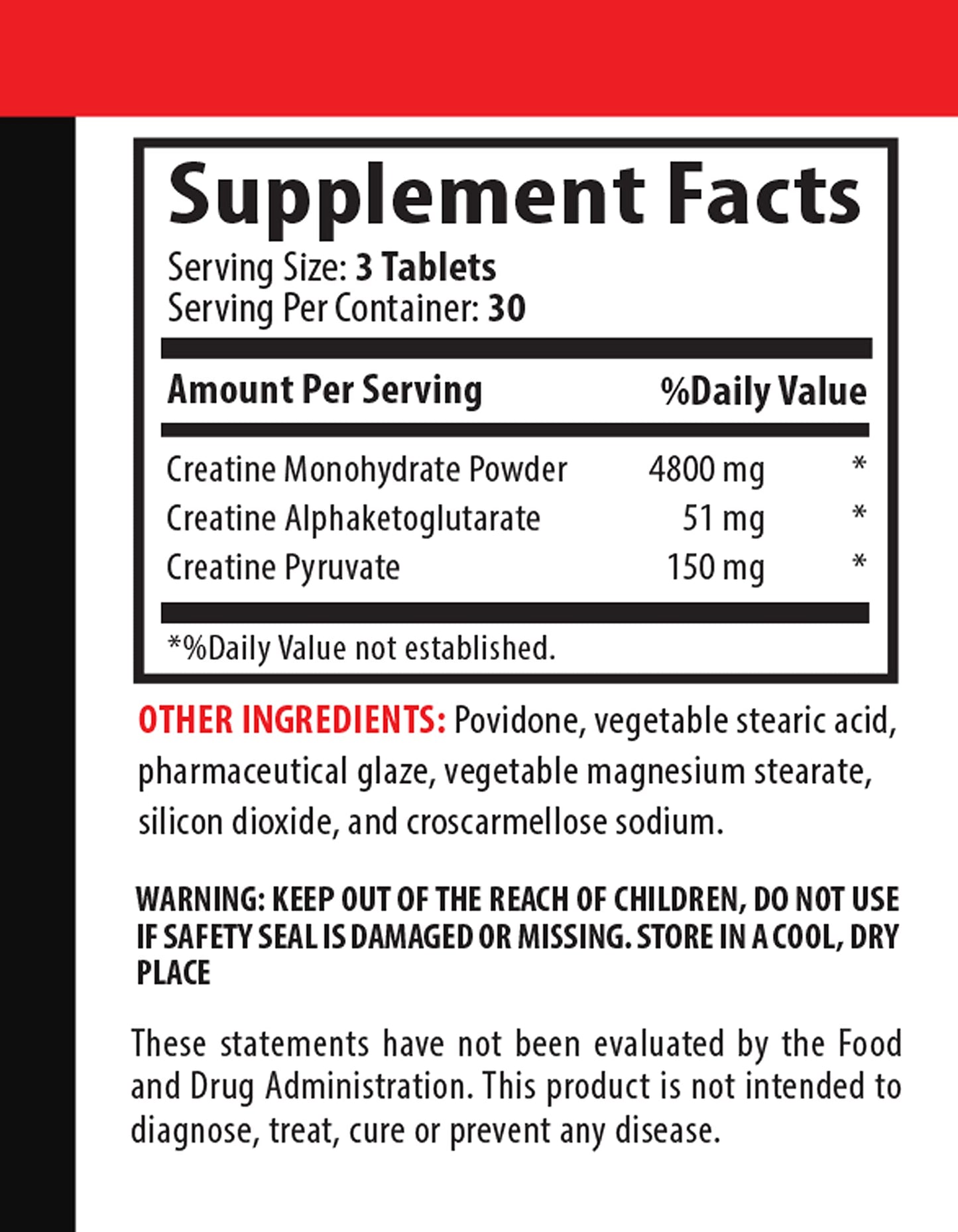 VIP VITAMINS Creatine Tri-Phase 5000 Capsules 90 Count