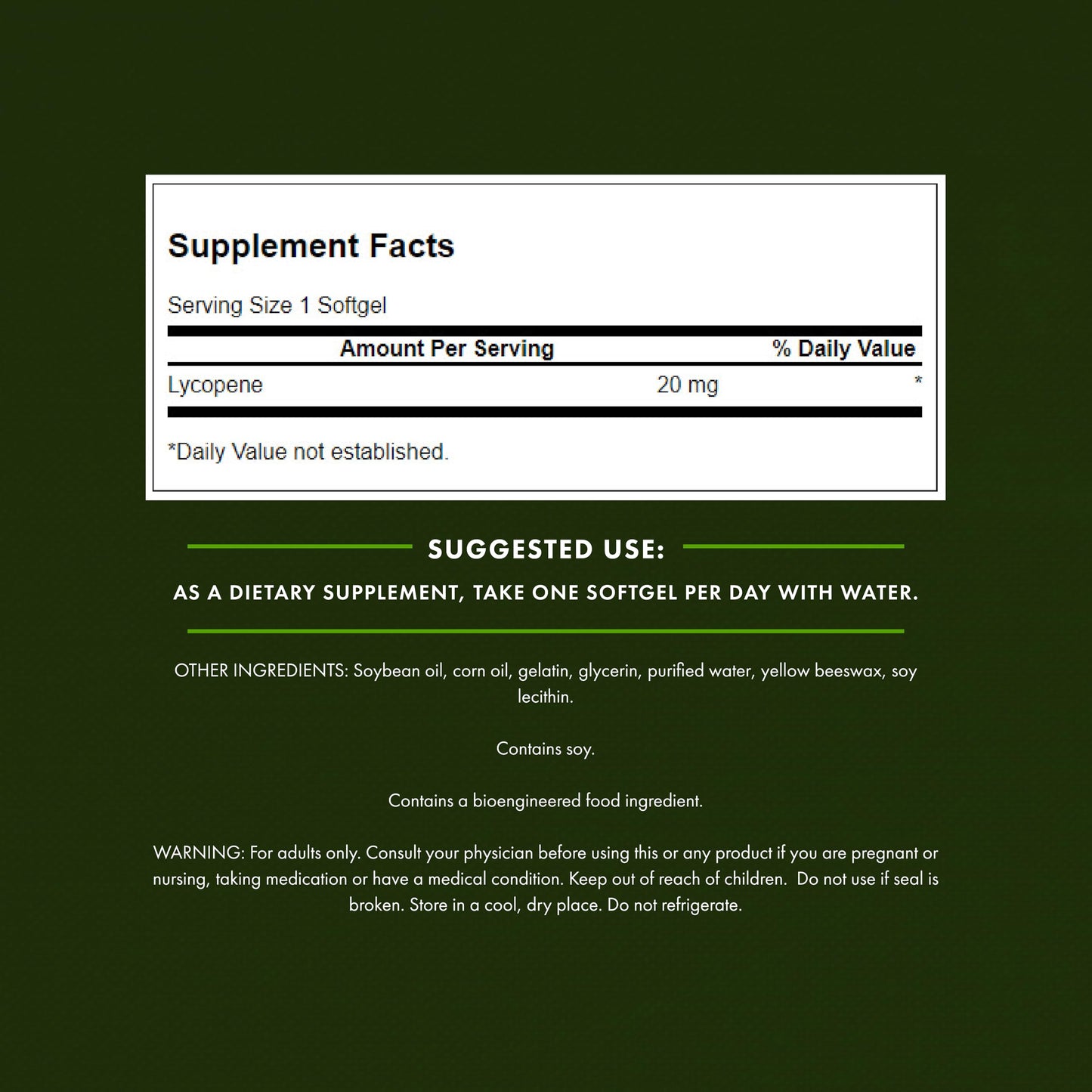 Swanson Lycopene Prostate and Heart Health Antioxidant Supplement for Men Over 40 Supporting Blood Pressure in Normal Range Softgels 60