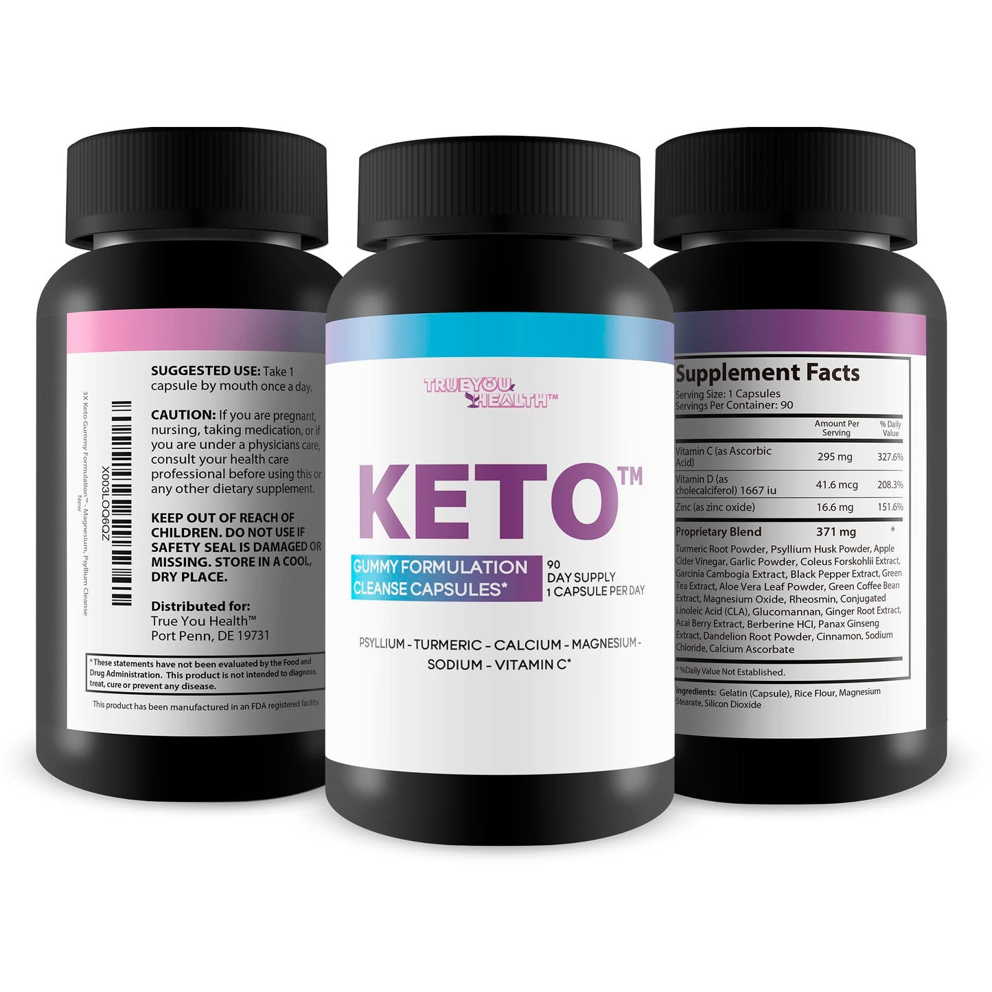 Generic 3X Keto Gummy Formulation Cleanse Capsule 1