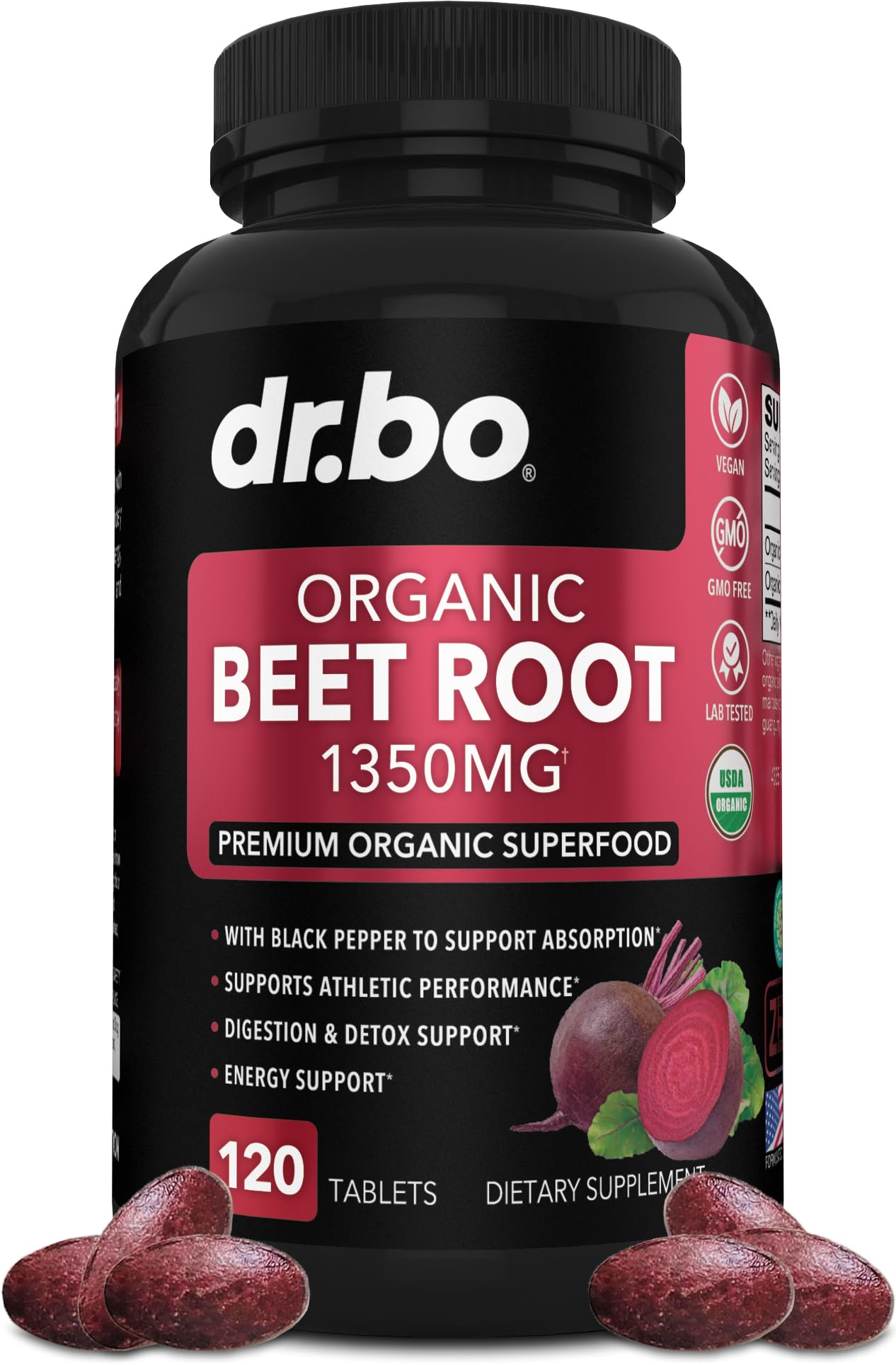 DR. BO Beet Root Tablets 120 Count