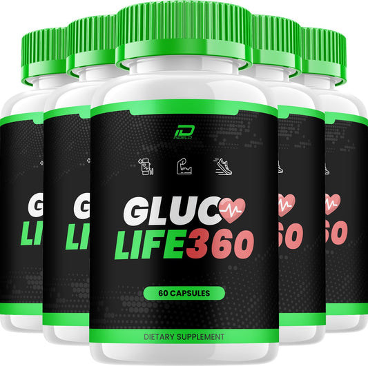 Indelo Gluco Life 360 Natural Blend Daily Health Supplement Capsule 300 Capsules