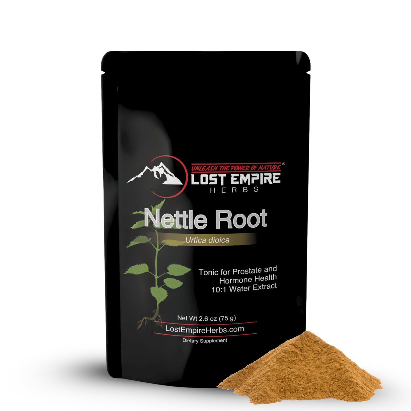 Lost Empire Herbs Stinging Nettle Root 10:1 Full-Spectrum Water Extract Powder, 2.65 Ounces