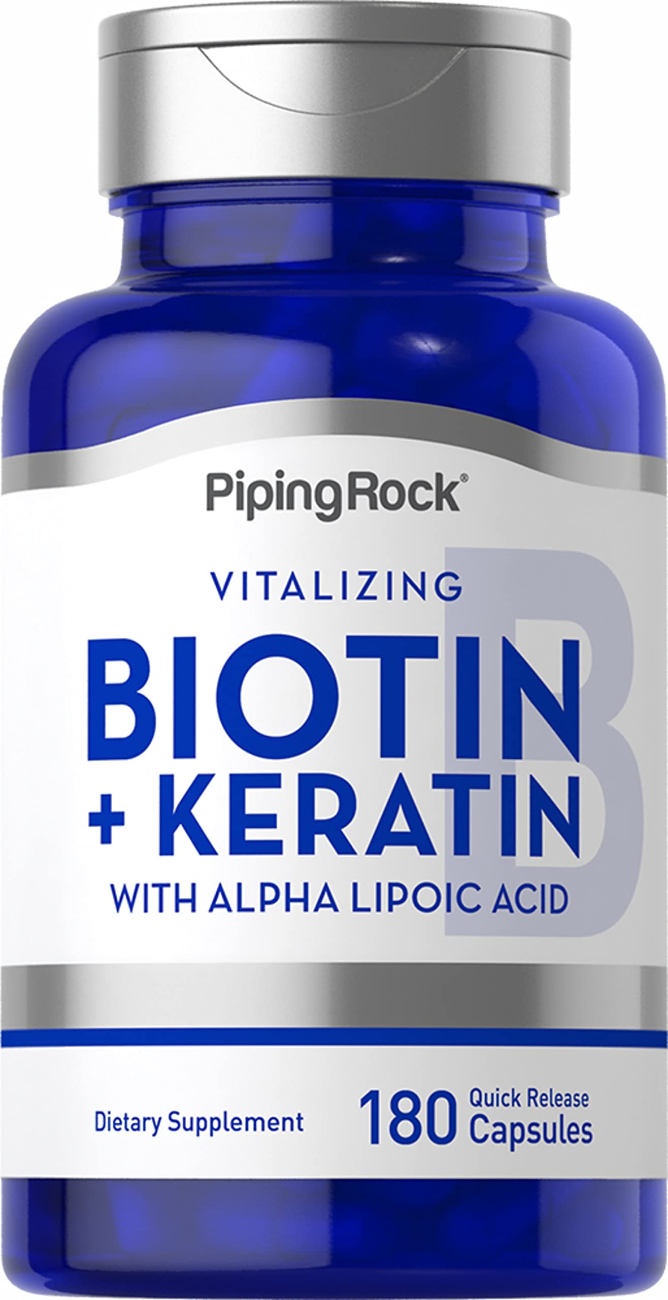 Piping Rock Biotin 5000mcg Capsules 180