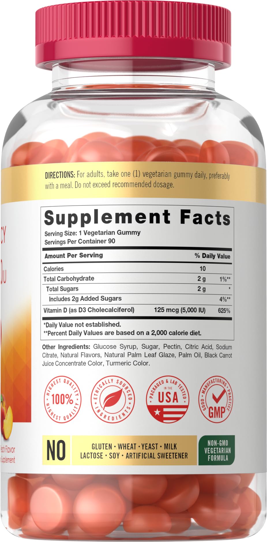 Carlyle Vitamin D3 Gummies 90 Count
