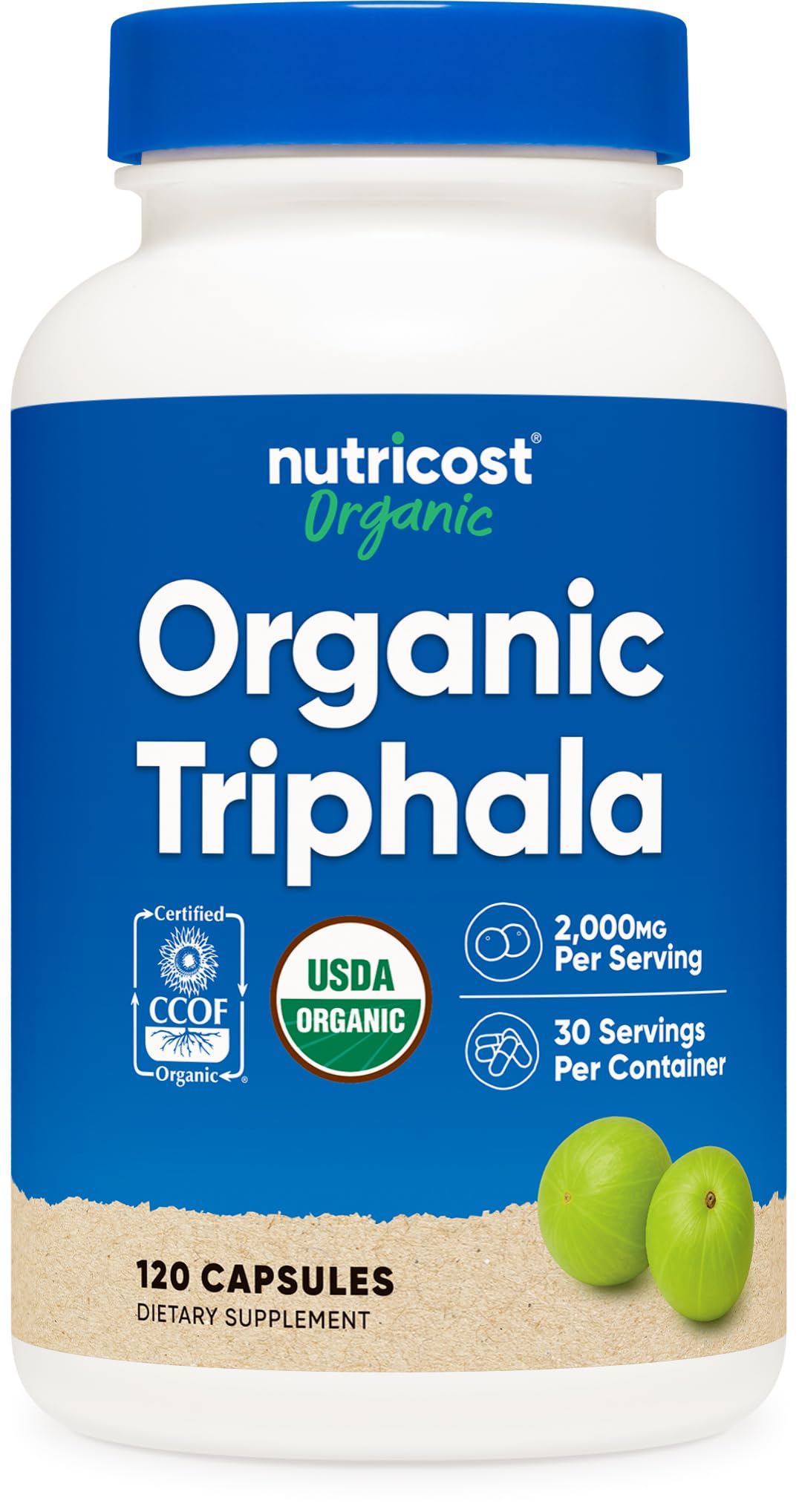 Nutricost Organic Triphala Capsule, 120 Capsules