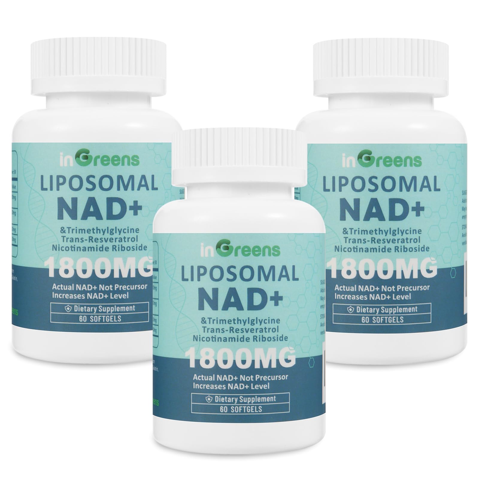 inGreens Liposomal NAD+ Supplement 180 Softgels