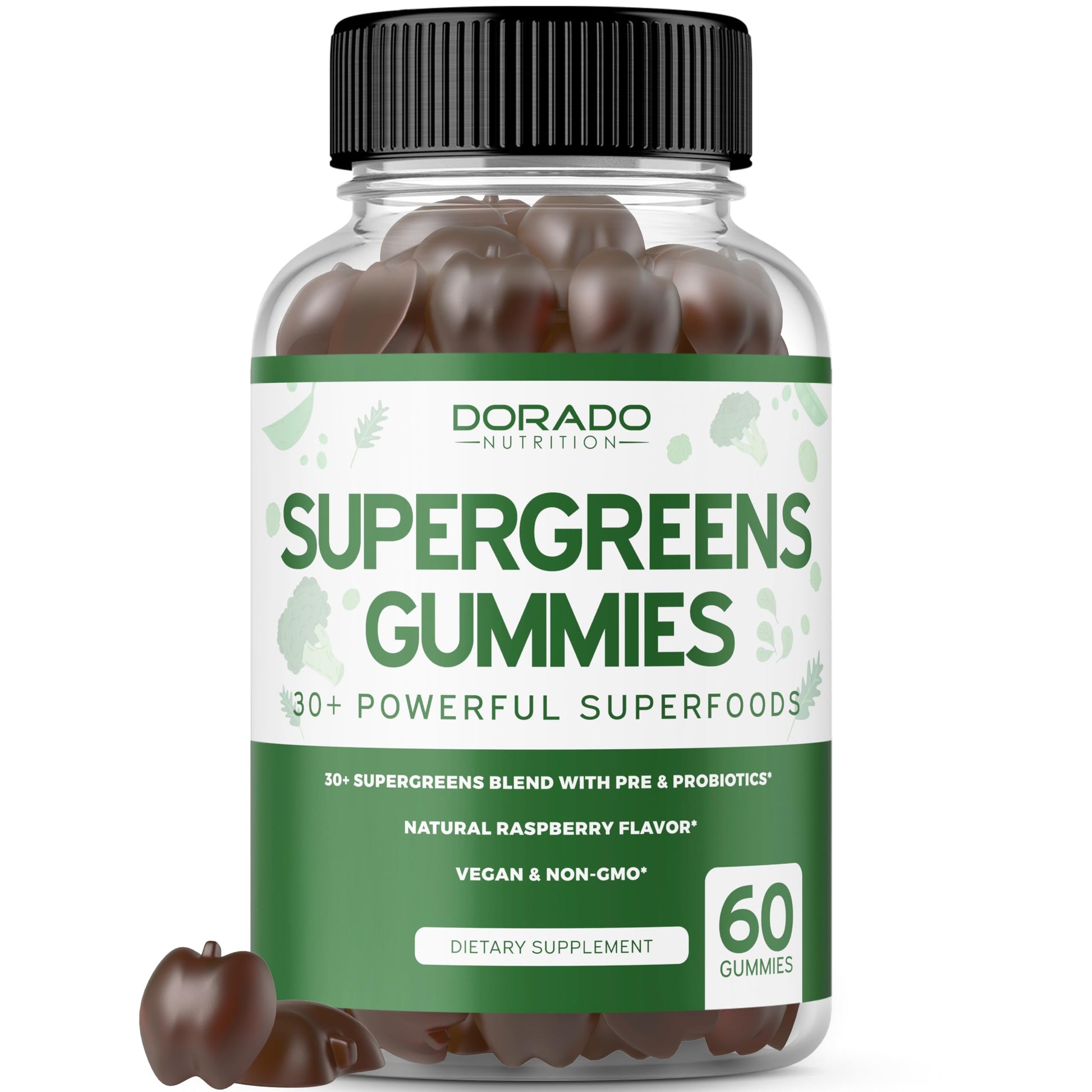 DORADO NUTRITION Supergreens Gummies Immunity Support - 60 Gummies