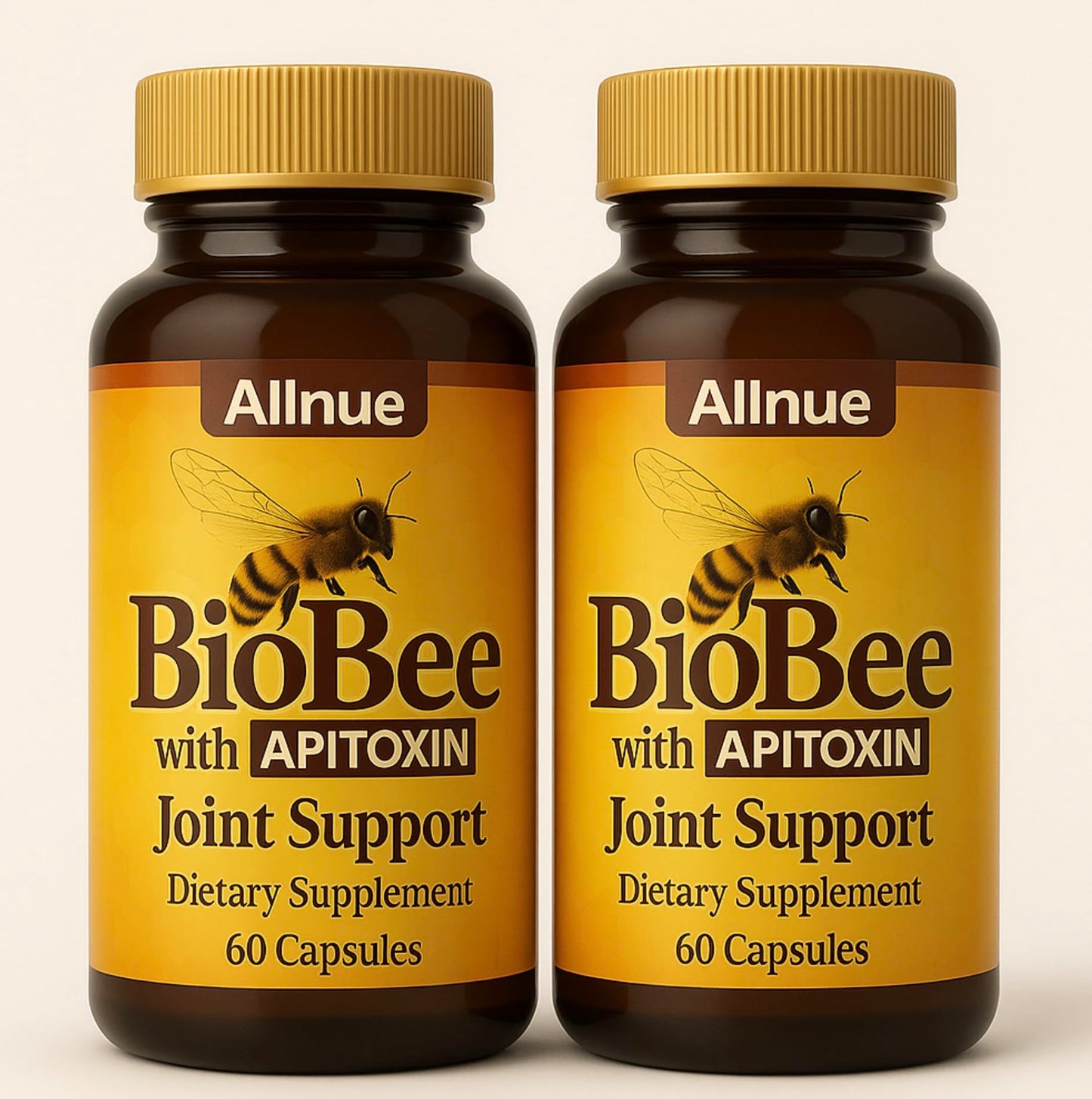 Generic Natural Bio Bee Venom with Glucosamine Sulfate, Apitoxin & Manuka Honey Dietary Supplement Capsule 60 Count