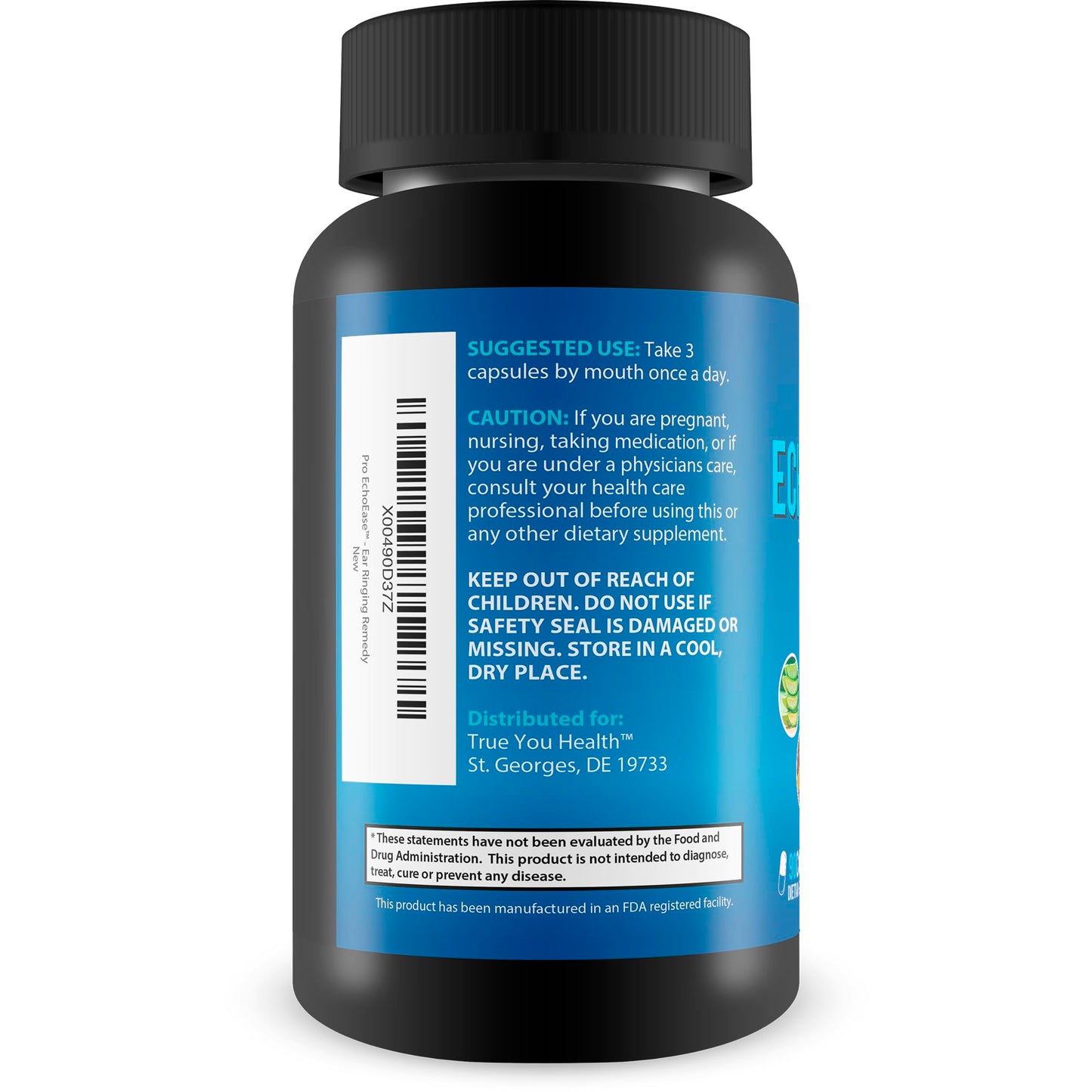 True You Health Pro EchoEase Tinnitus Relief Capsules, 90 Count