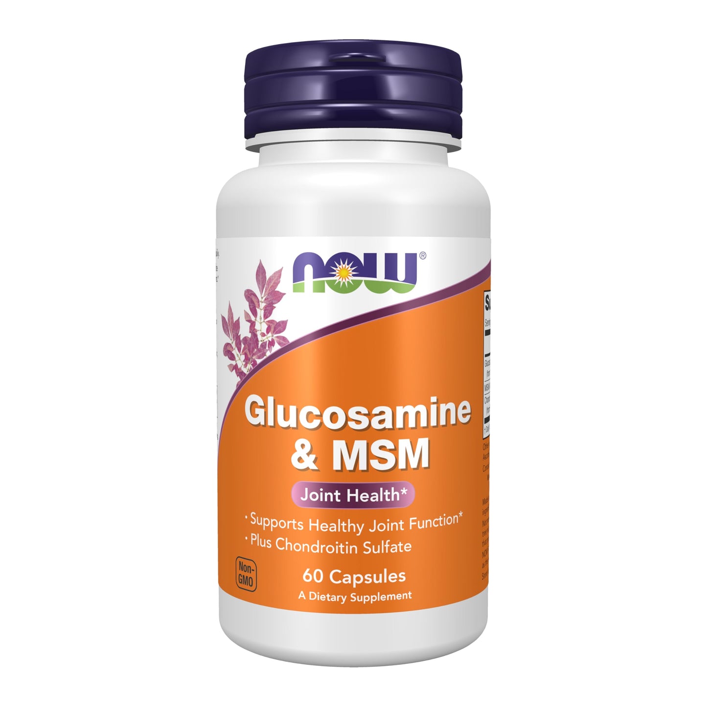 NOW Foods Glucosamine & MSM plus Chondroitin Sulfate Joint Health Capsules, 60 Count
