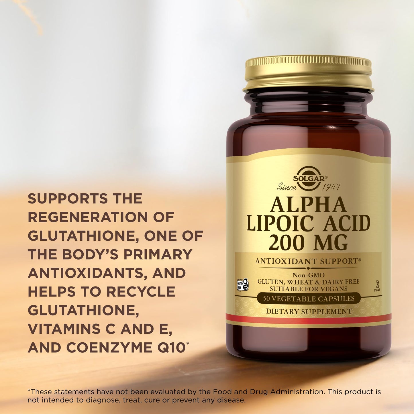 Solgar Alpha Lipoic Acid 200 mg Capsules, 150 Capsules