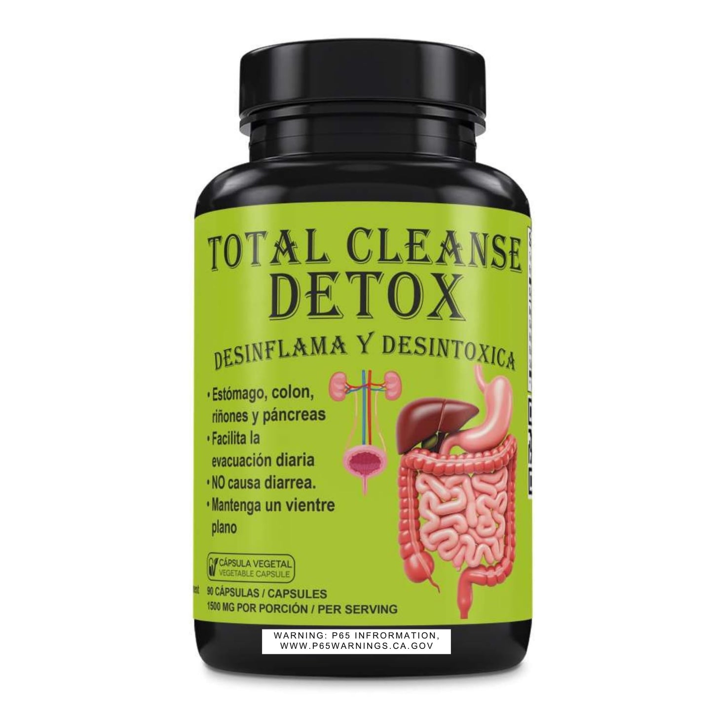 GREEN ROYALTY Total Cleanse Detox Capsules 90 Count