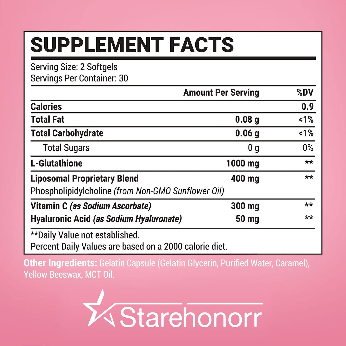 Starehonorr Liposomal Glutathione Capsule 120 Capsules
