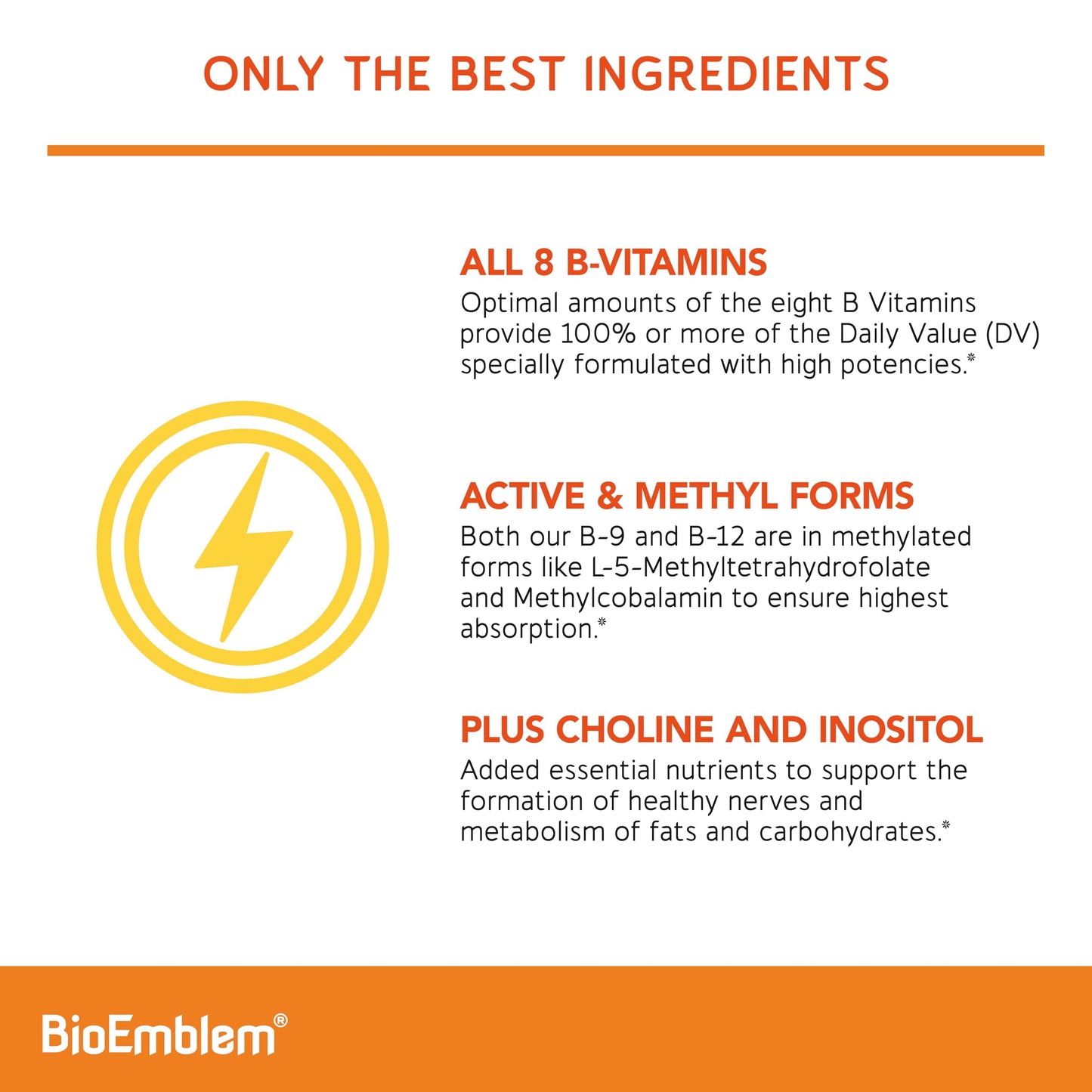 BioEmblem Vitamin B Complex Capsule, 180 Count
