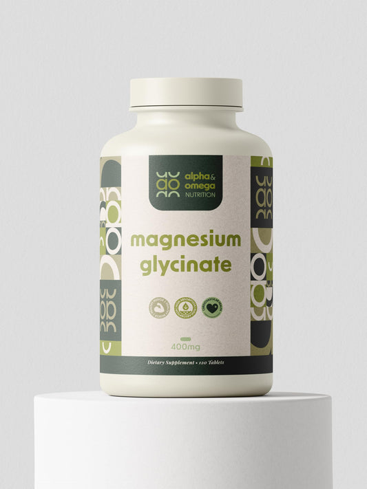 Alpha & Omega Nutrition Magnesium Glycinate 400mg Tablet, 1 Tablet