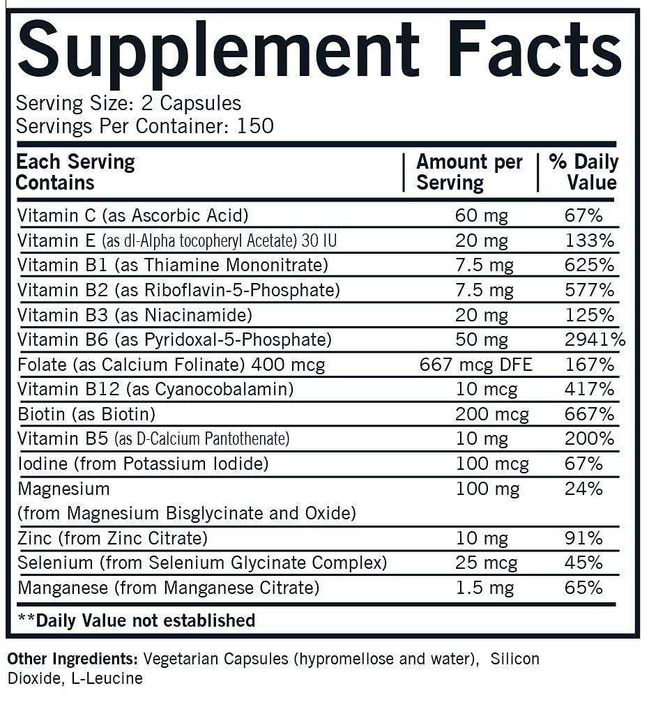 Kirkman d-Biotin 1000 mcg Capsules, 120 Count
