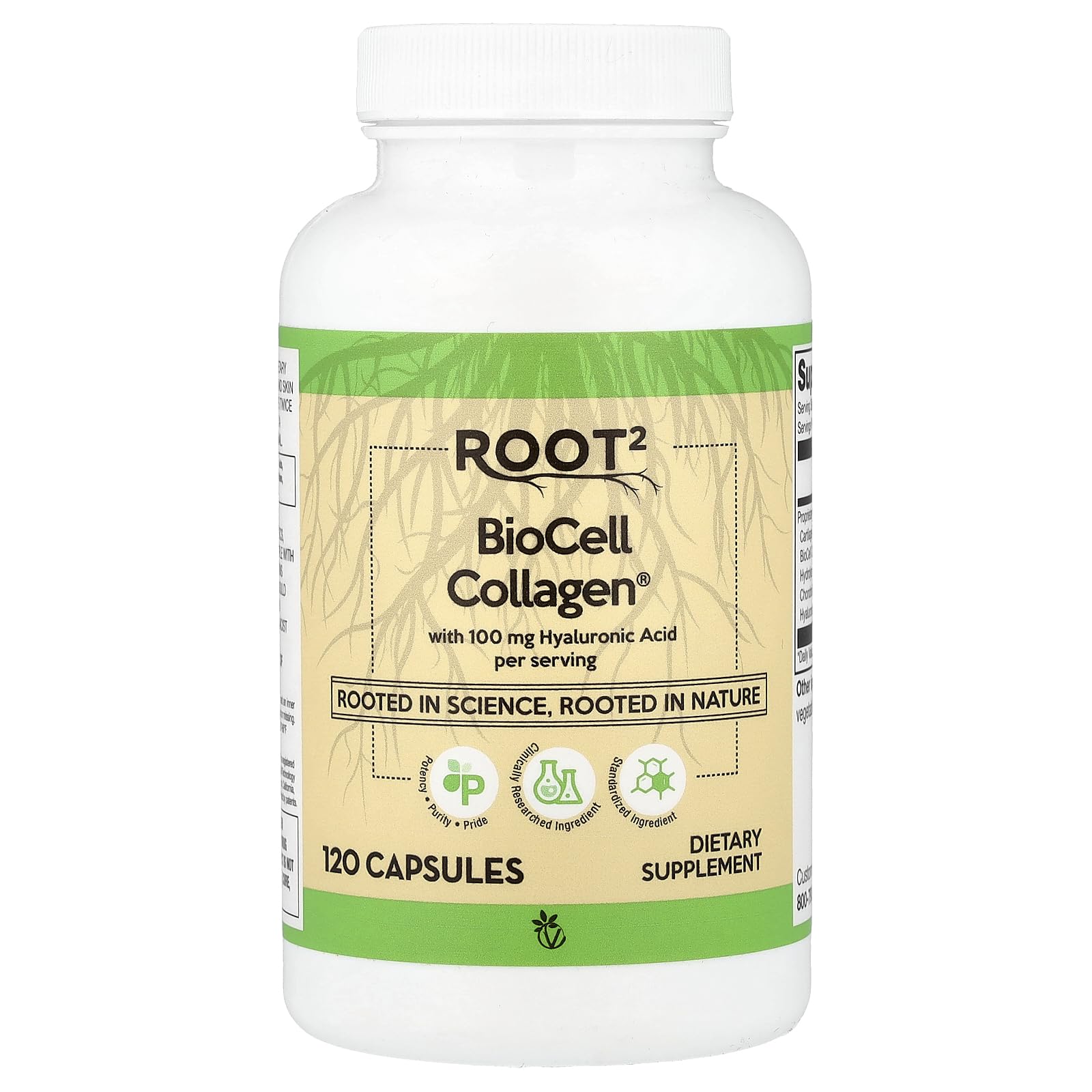 Vitacost Root2, BioCell Collagen® Capsules 120