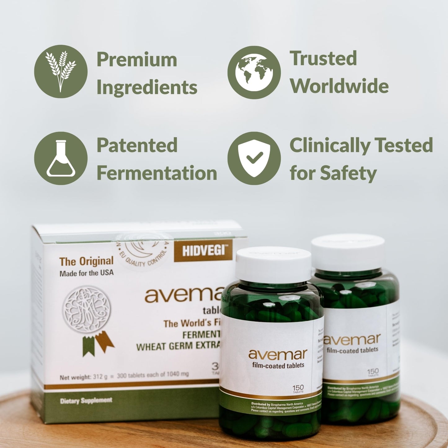 Avemar Fermented Wheat Germ Extract 300 Tablets