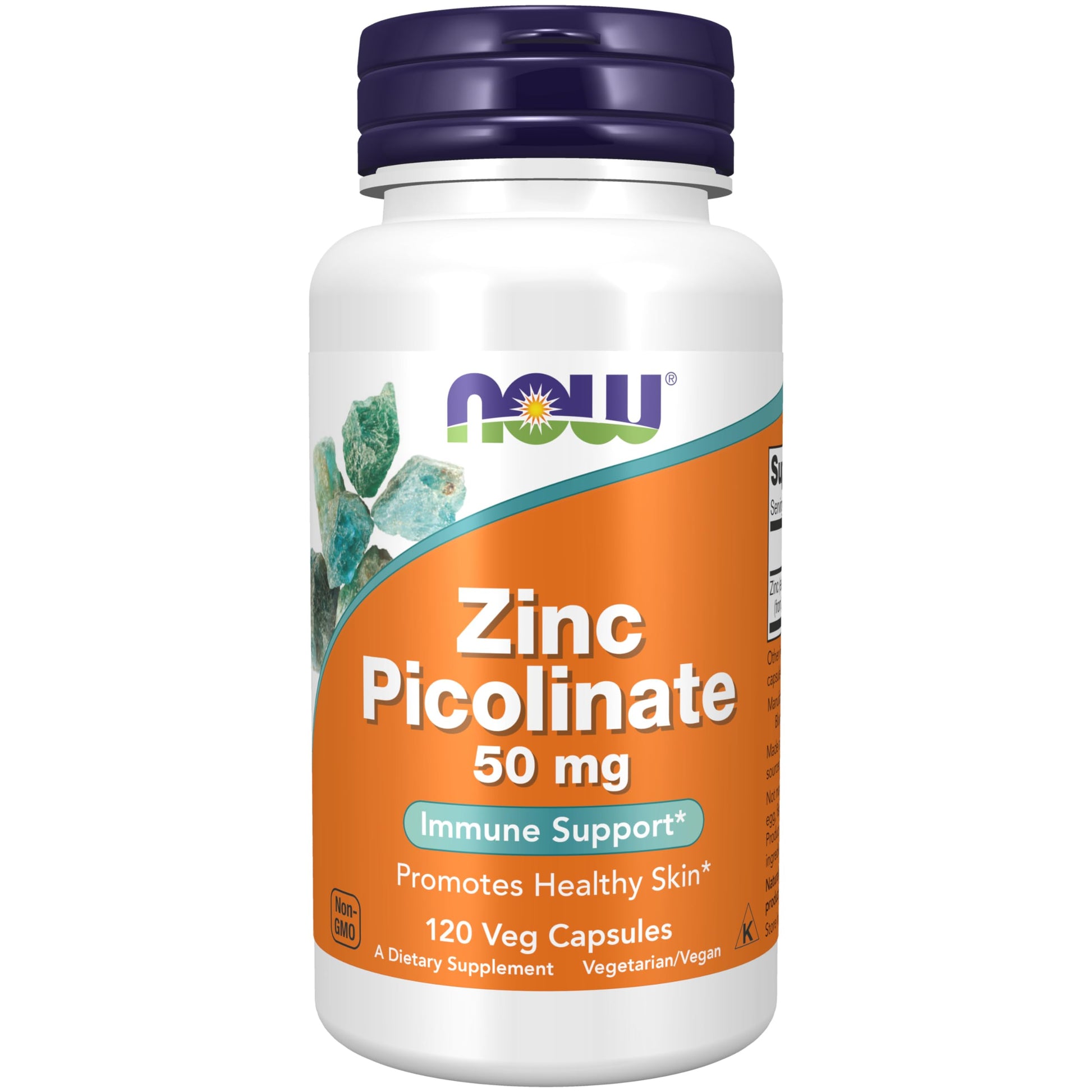 NOW Foods Zinc Picolinate 50 mg Capsule, 120 Veg Capsules