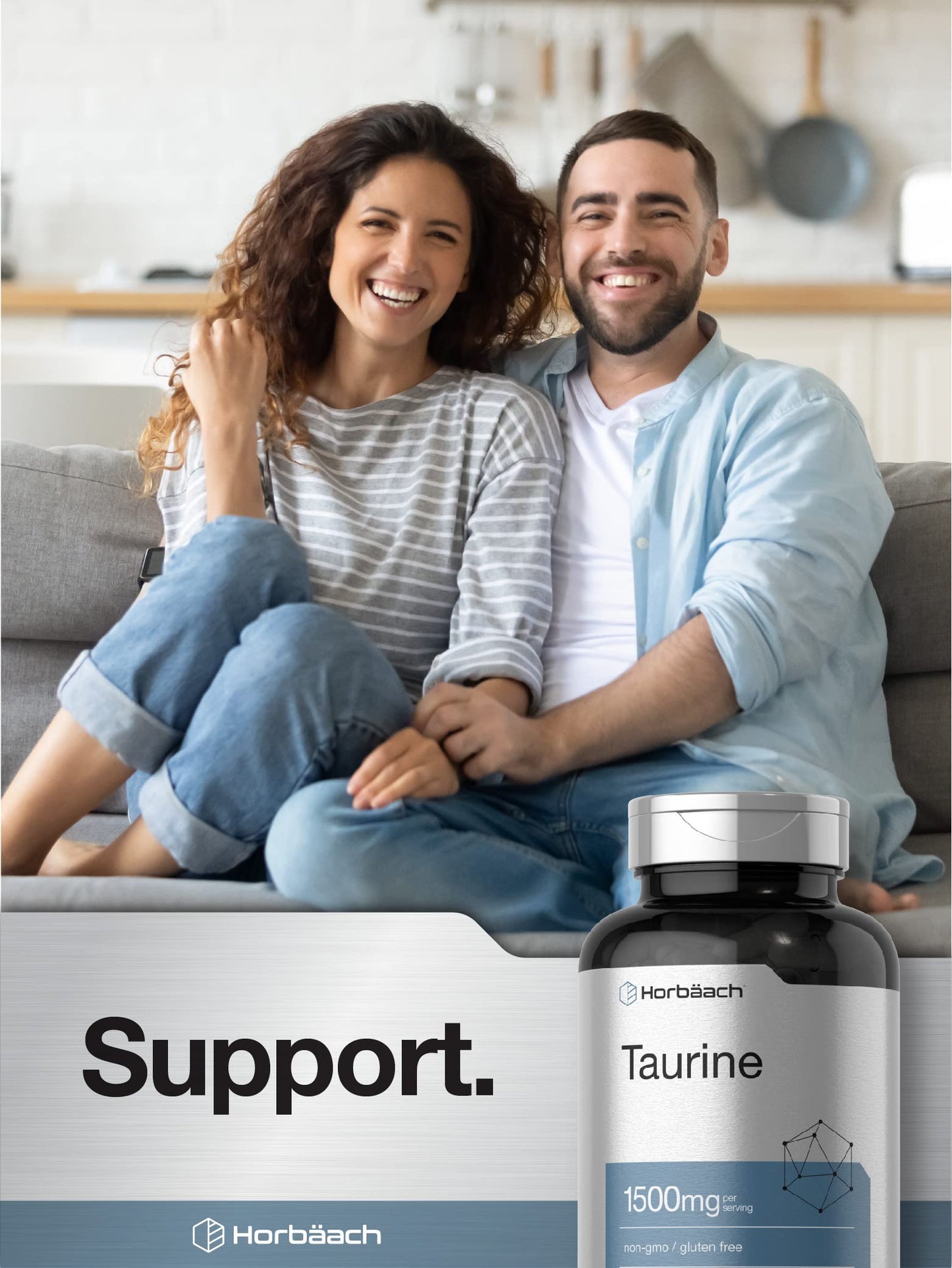 Horbäach Taurine 1500mg Capsule, 180 Capsules