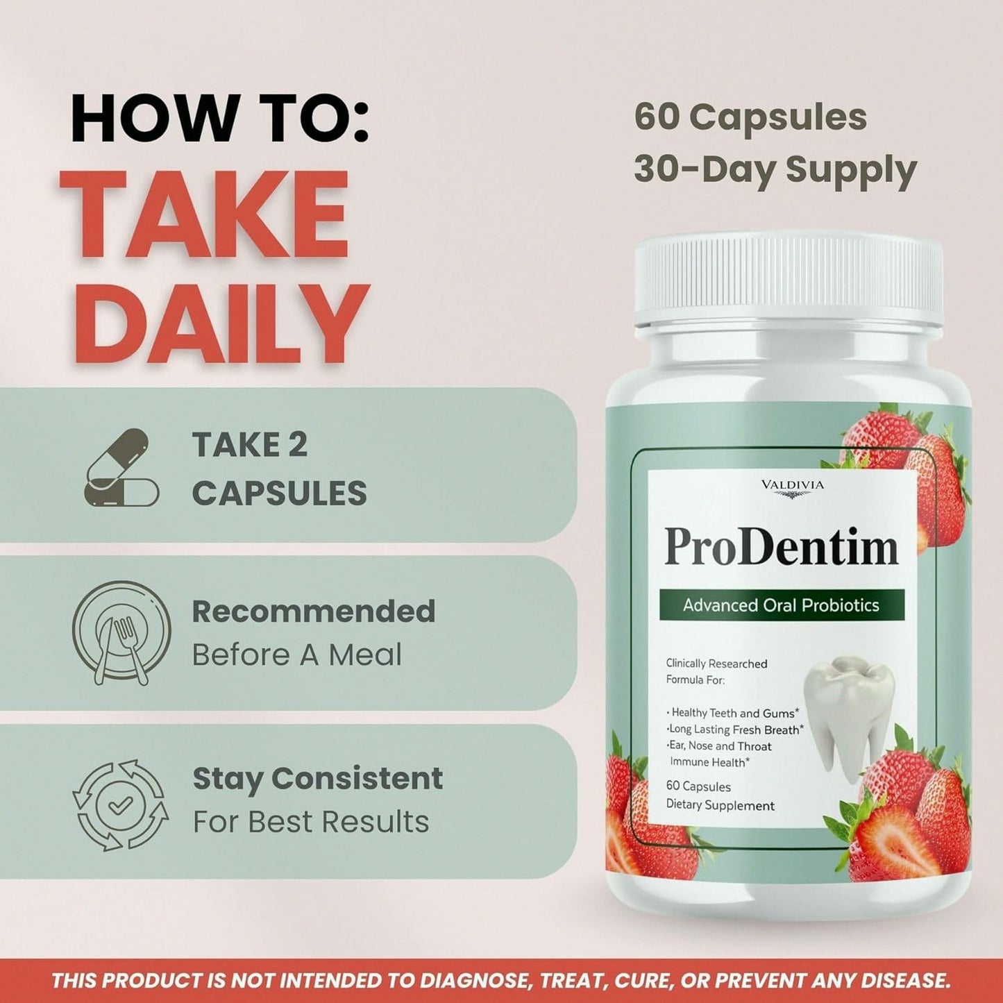 KYFLAG ProDentim Advanced Oral Health Probiotics Capsule, 60 Capsules