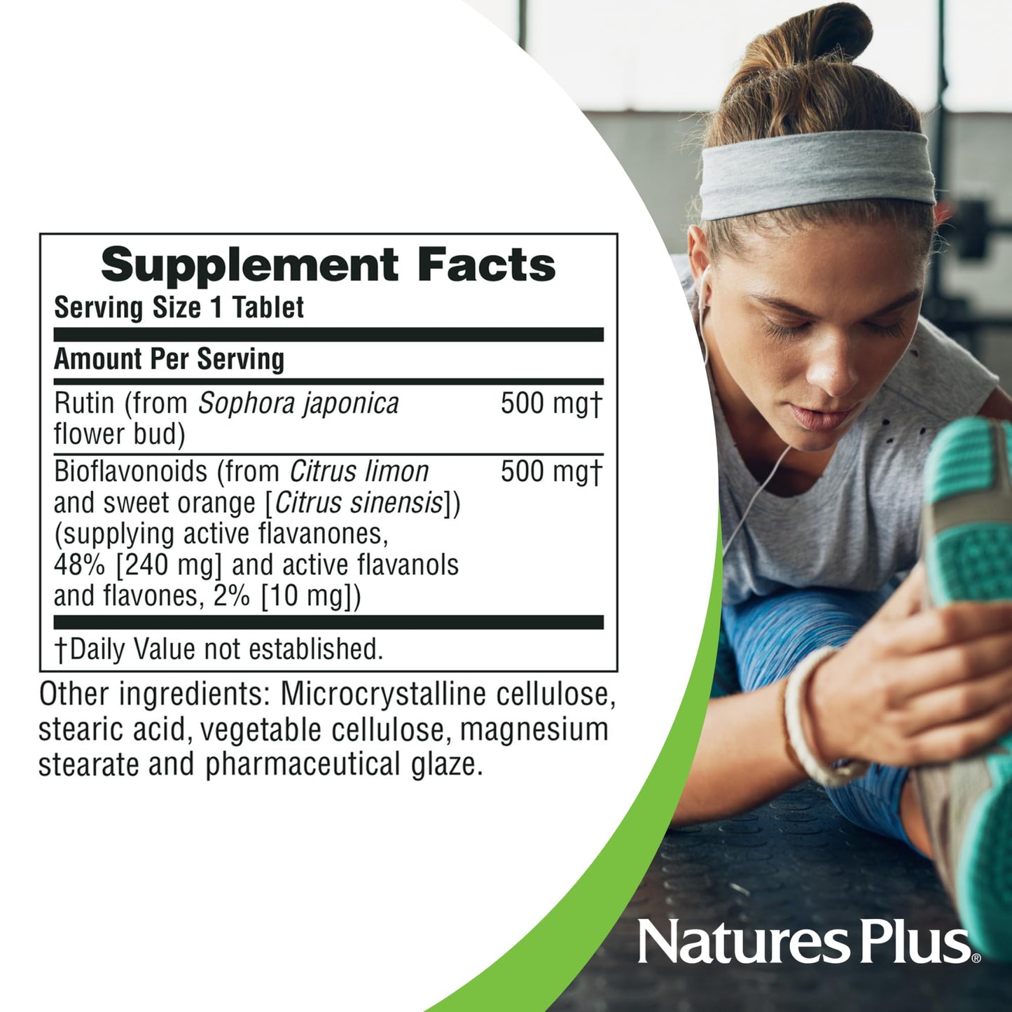 NaturesPlus Biorutin 1000 mg Tablets, 60 Tablets