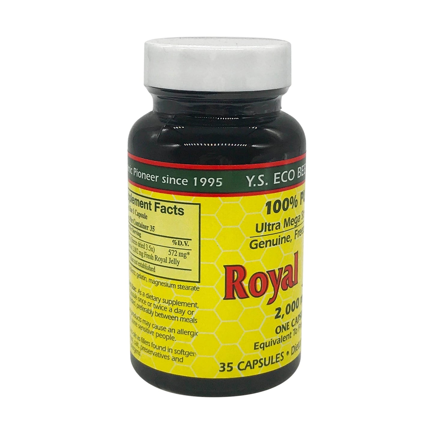 YS Organic Pure Royal Jelly Capsules 35 Count