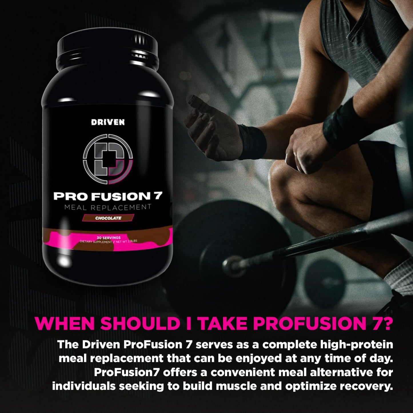 Driven Nutrition ProFusion7 Meal Replacement Powder 46.4 Ounces