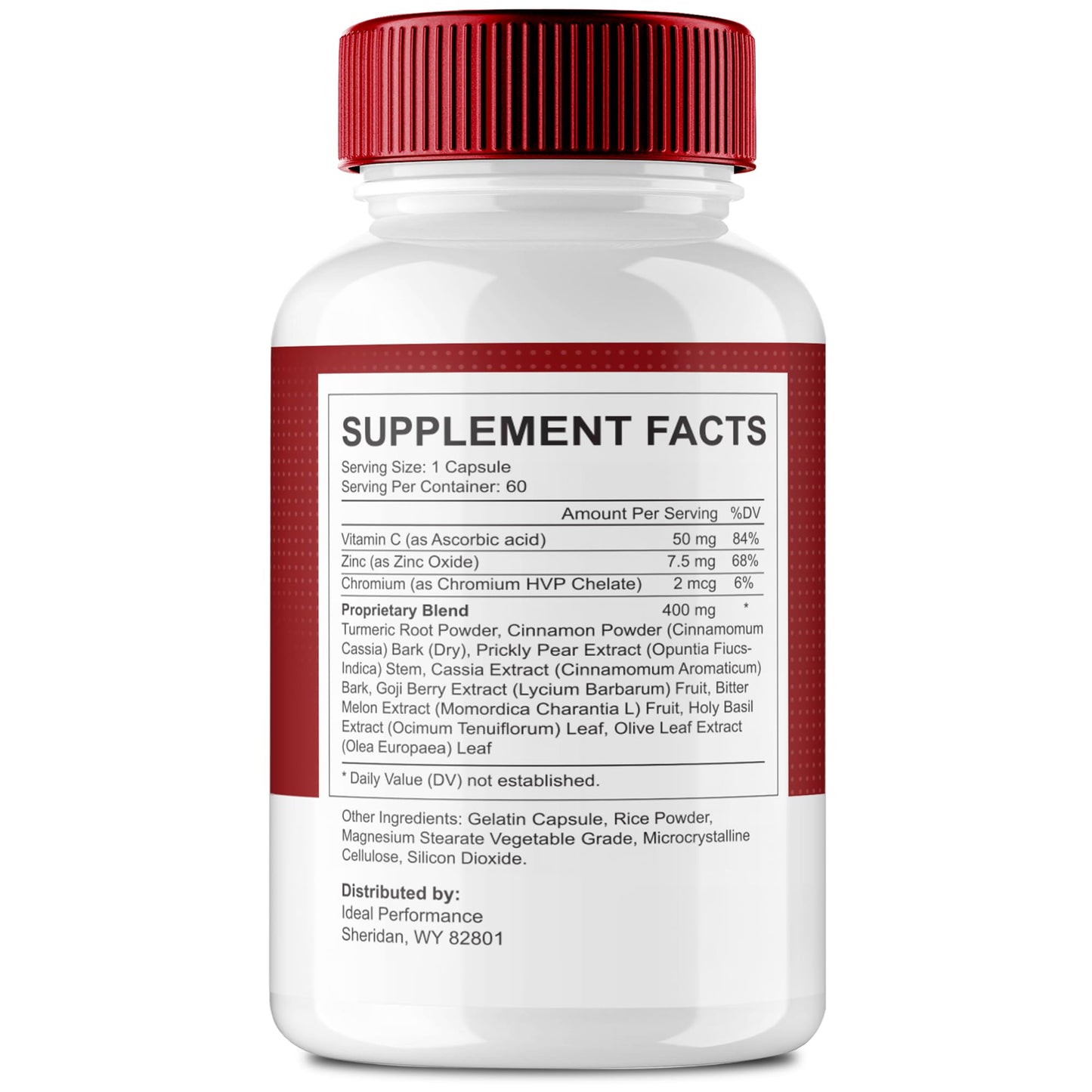 IDEAL PERFORMANCE GlycoAid Blood Support Capsules, 120 Count