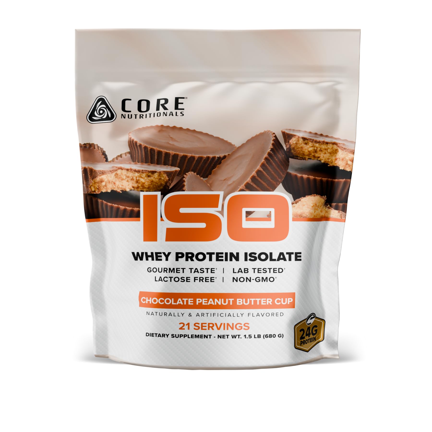 Core Nutritionals ISO Whey Protein Isolate Powder, 24 Servings