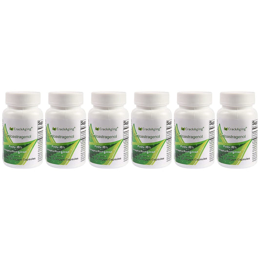 Crackaging Super-Absorption Cycloastragenol 98% 25mg/Cap, 180 Capsules