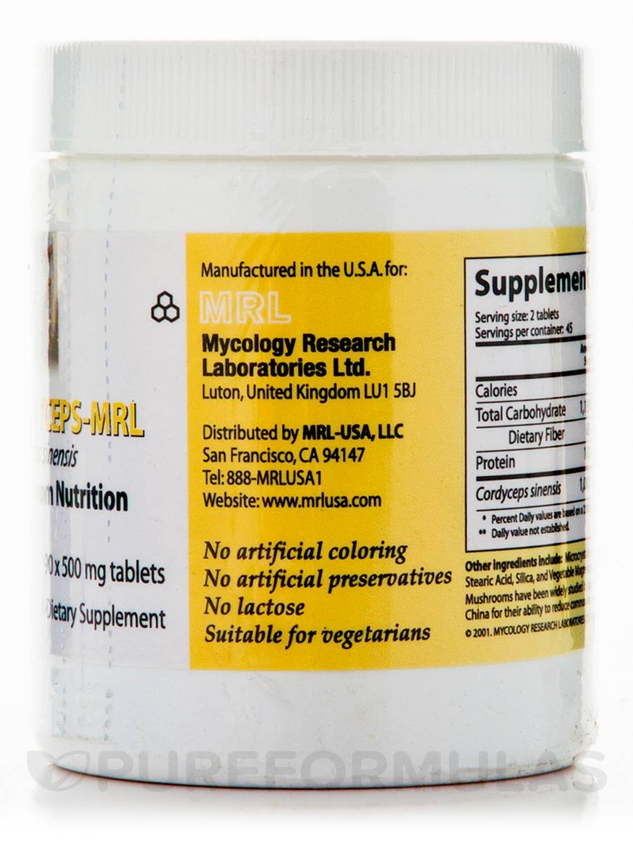 Mycology Research Labs Cordyceps Sinensis 500 mg Tablets, 1 Count