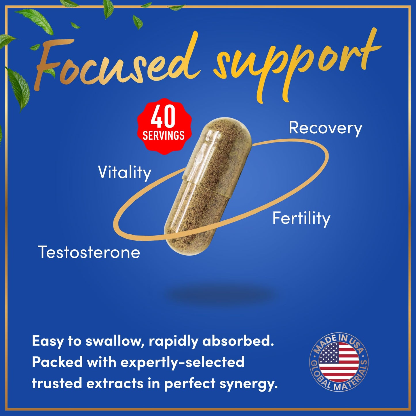 WINDSOR BOTANICALS Fadogia Agrestis and Tongkat Ali Supplement Capsules, 120-Count