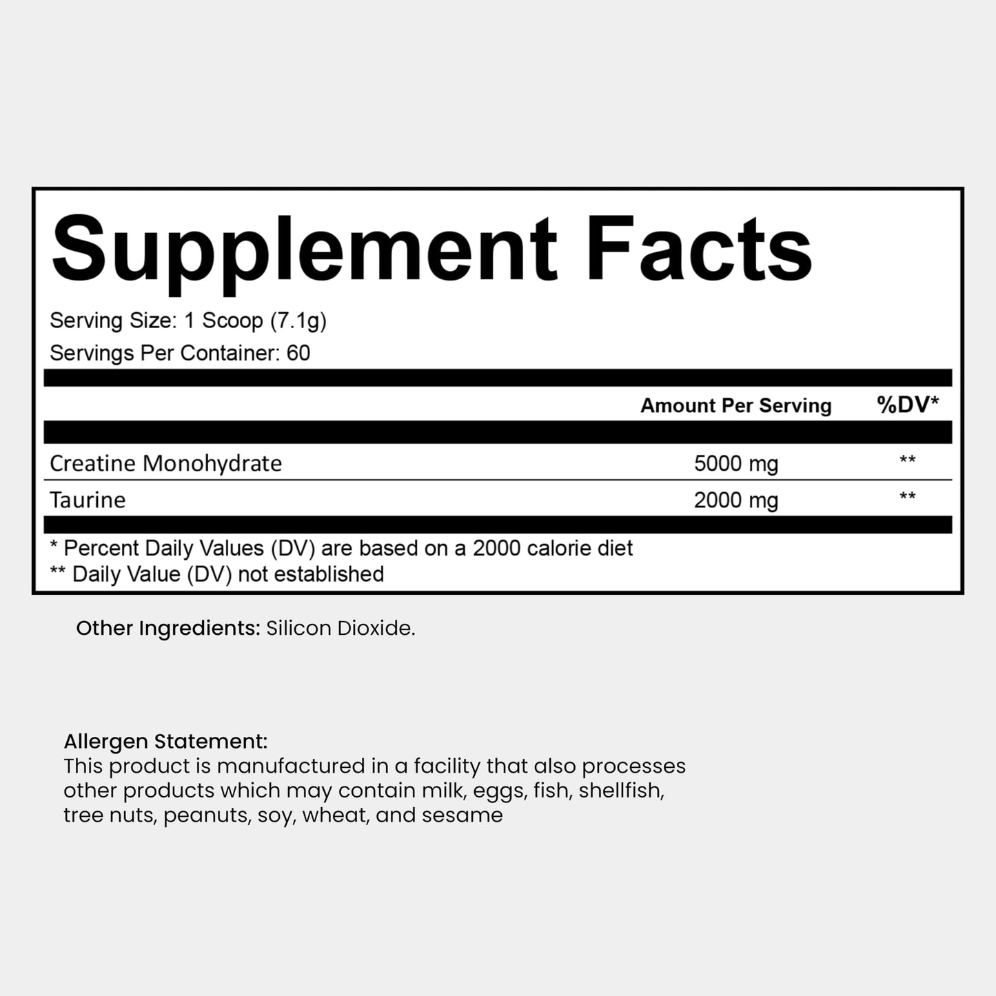 Bugfe Creatine with Taurine Powder, 14.96 oz