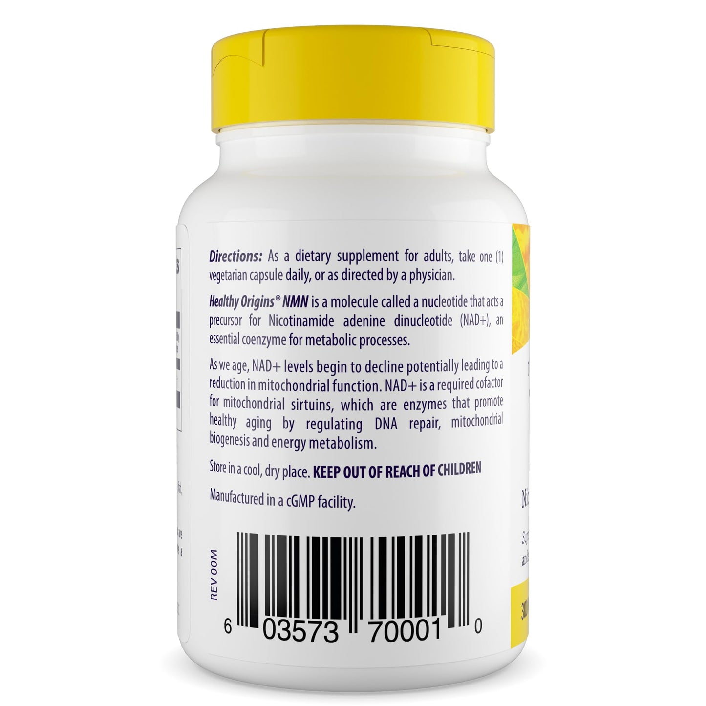 Healthy Origins NMN Nicotinamide Mononucleotide 300 mg Capsules, 60 Count