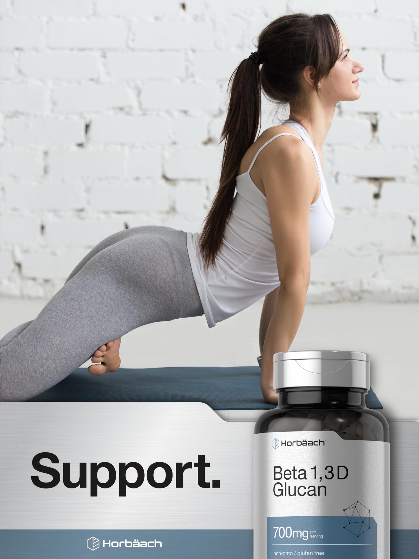 Horbäach Beta Glucan 1,3D 700 mg Capsule, 90 Count