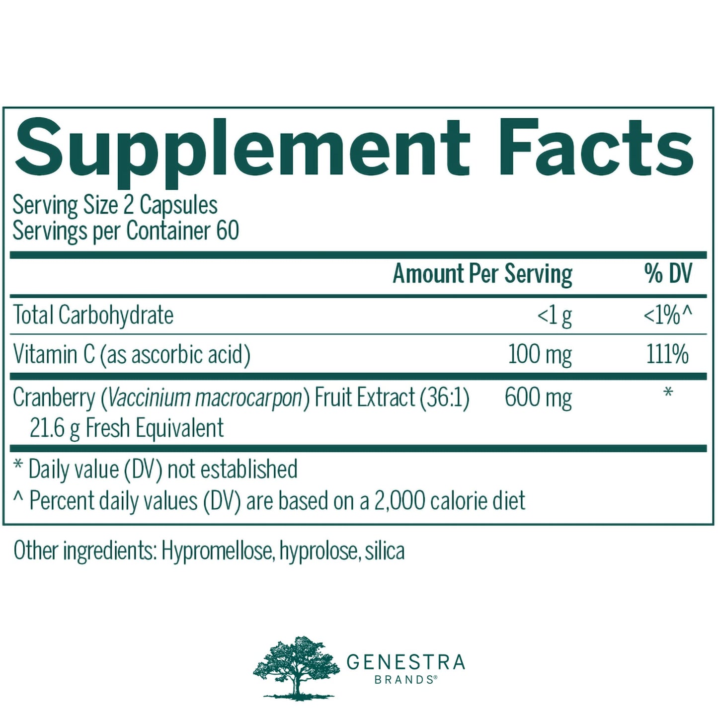 Genestra Brands Cranberry Plus 120 Capsules