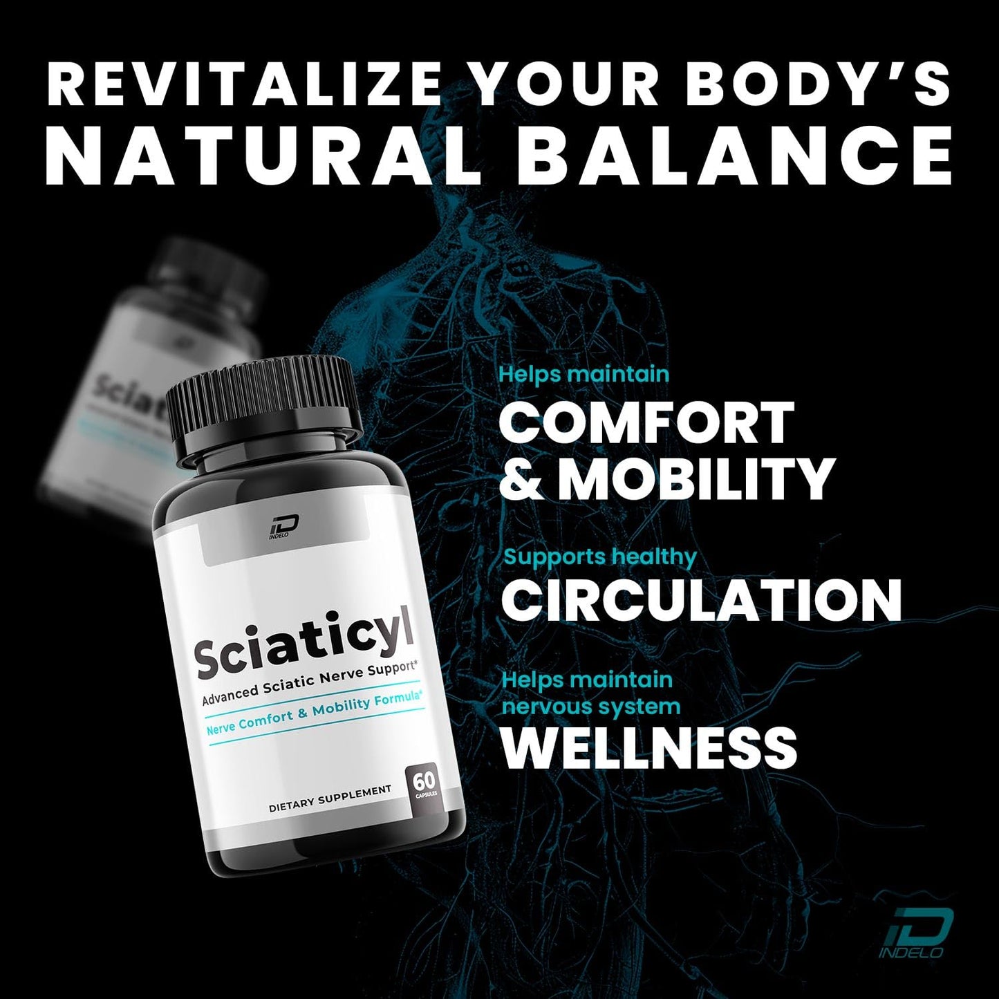 Indelo Sciaticyl Capsules 60 Count