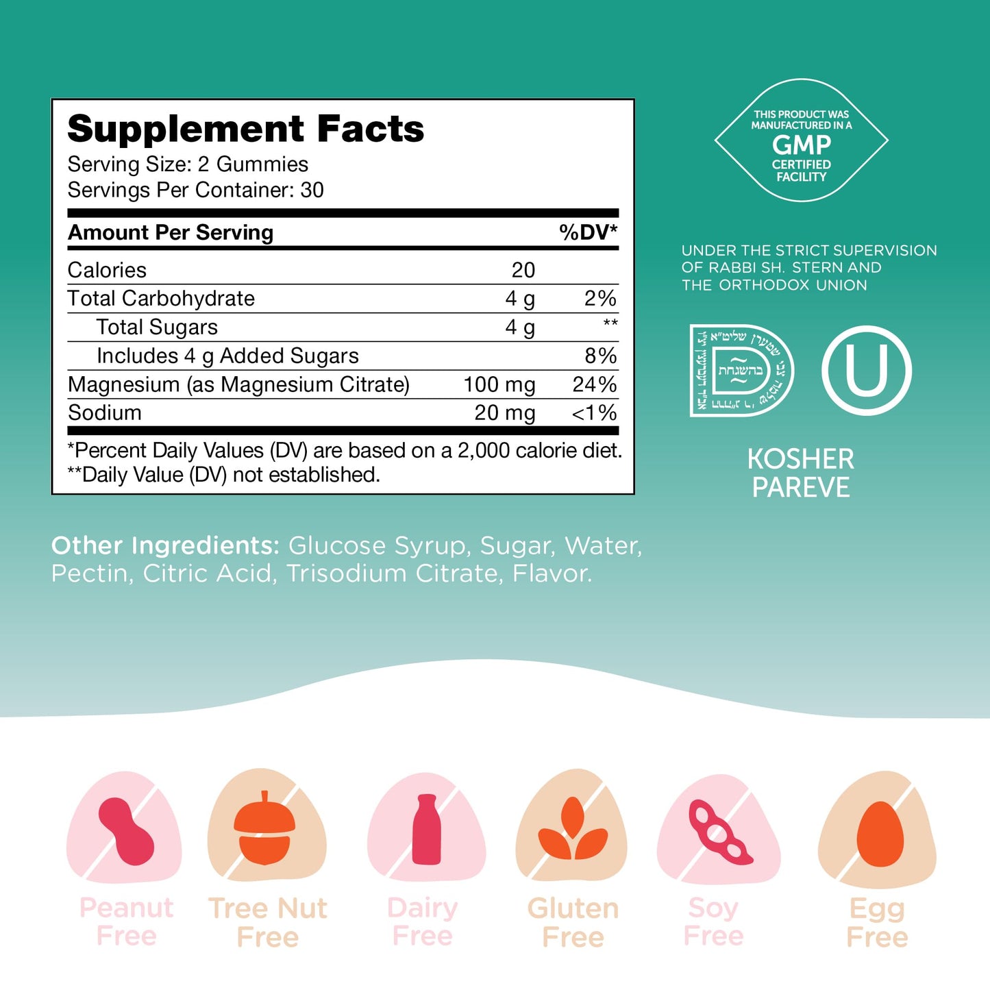 Zahler Chapter One Magnesium Gummies 60 Count