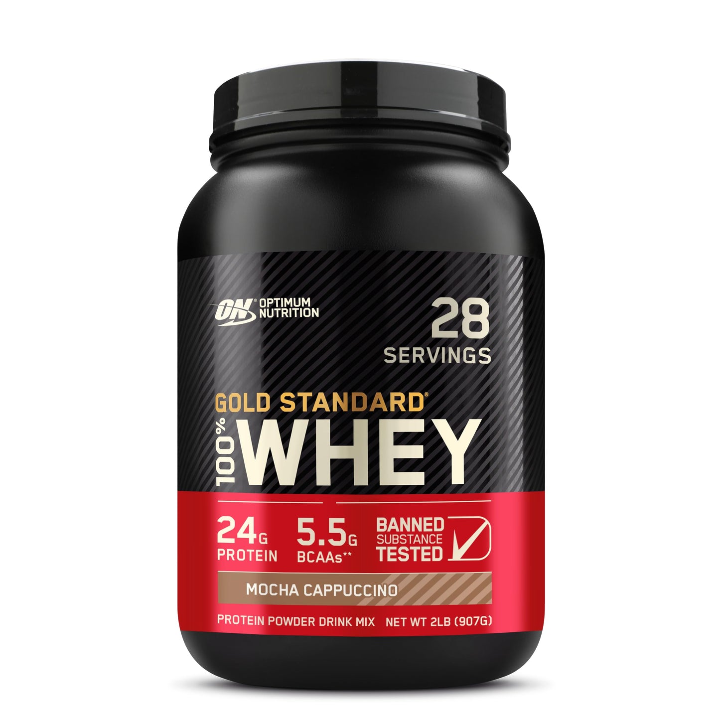 Optimum Nutrition Gold Standard 100% Whey Protein Powder Mocha Cappuccino, 2 Pound, 32 Servings