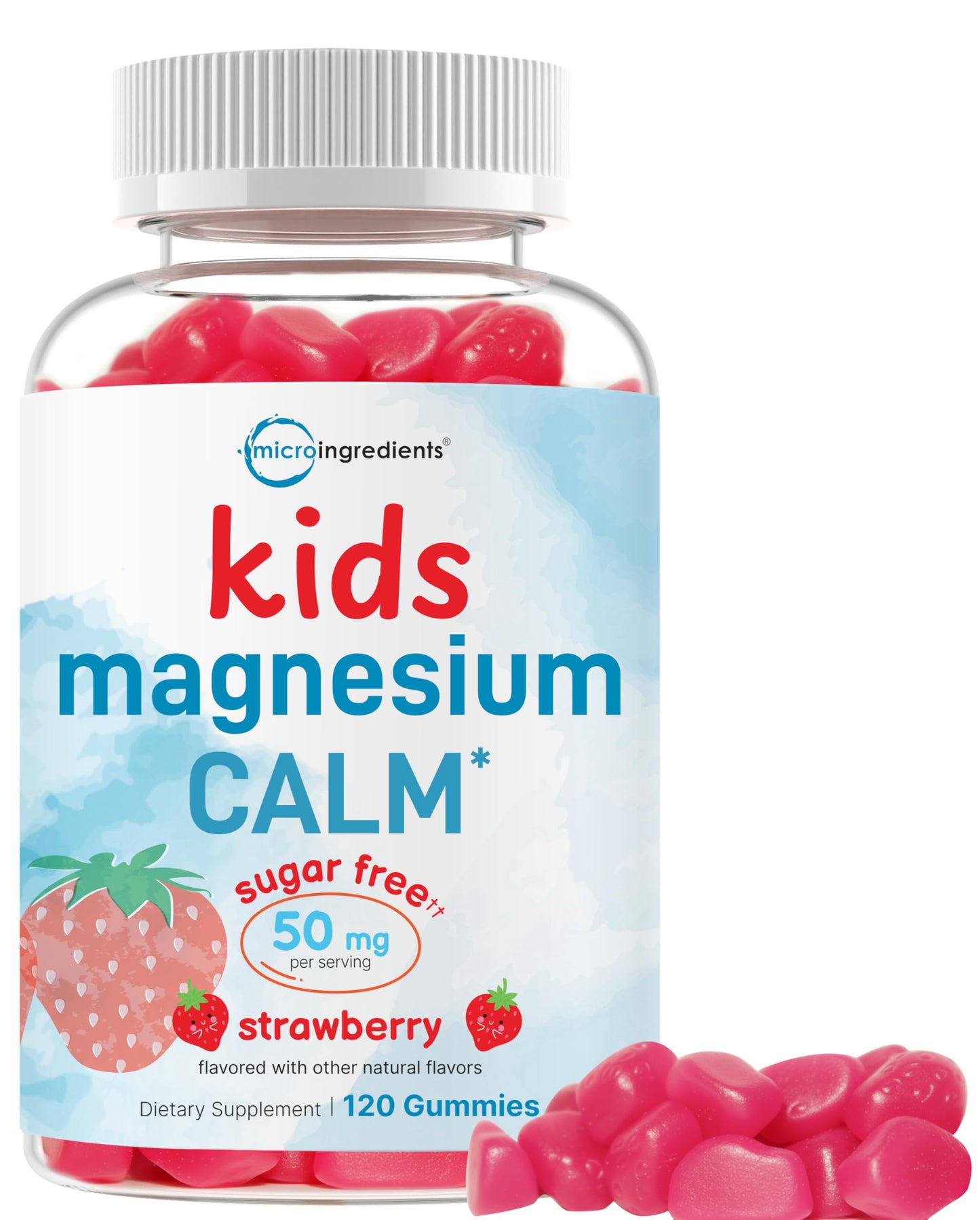 Micro Ingredients Kids Magnesium Gummies for Age 2+ 120 Count