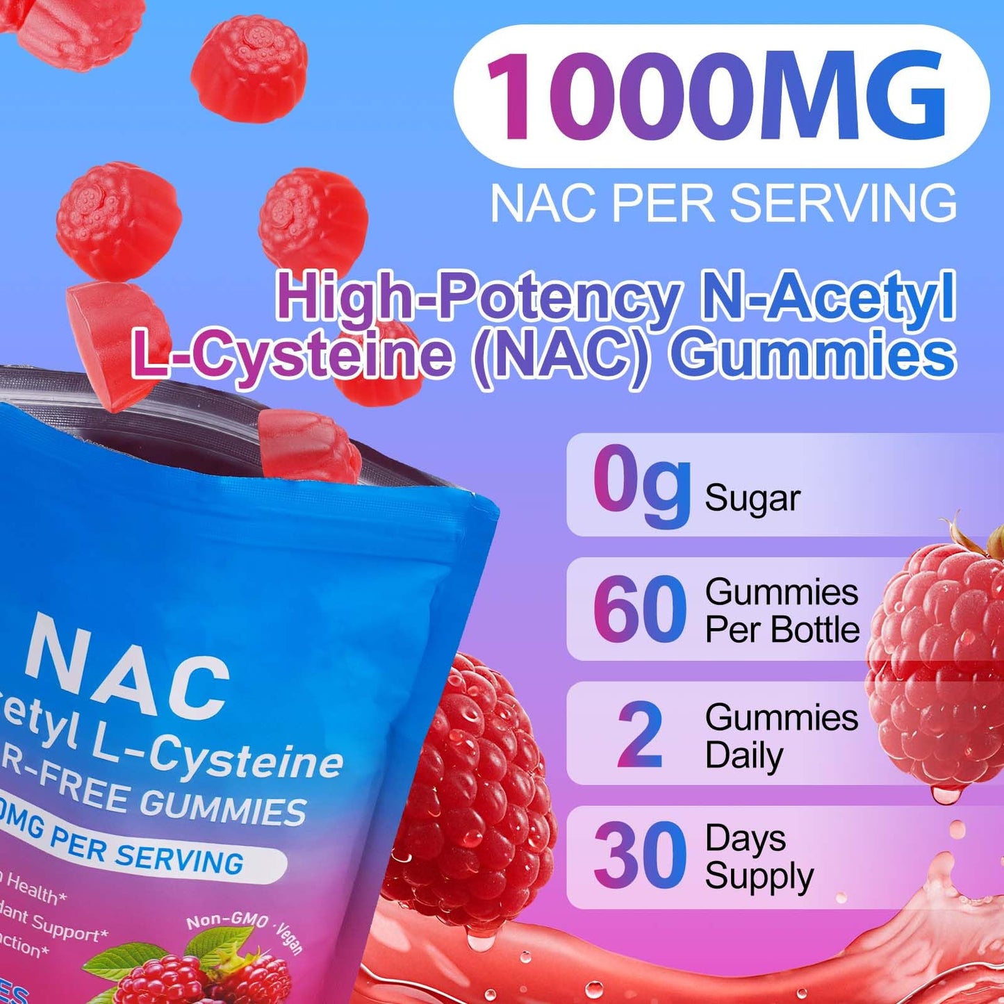 Ruduwu NAC Gummies 60 Count