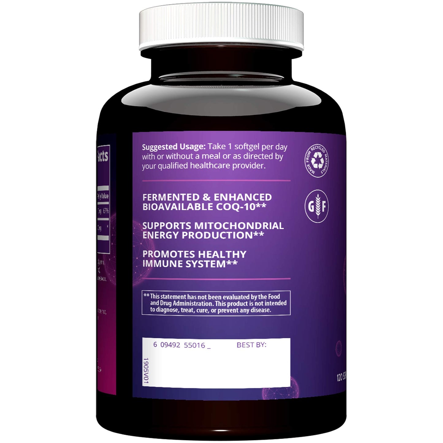 MRM CoQ-10 100 mg Ubiquinone Coenzyme Q-10 Capsule, 120 Count
