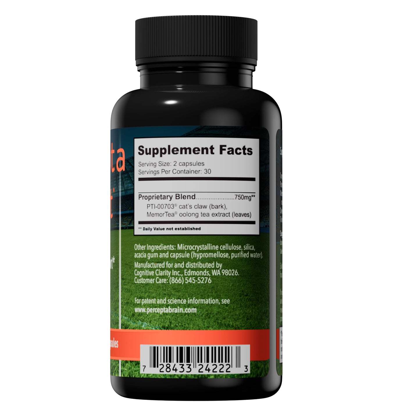 Percepta Sport Brain Supplement for Athletes Capsules 60 Count